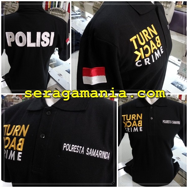 polo t shirt turn back crime katun